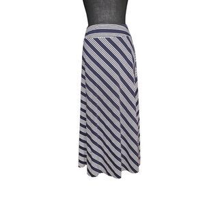 Talbots Petite Striped Maxi Skirt